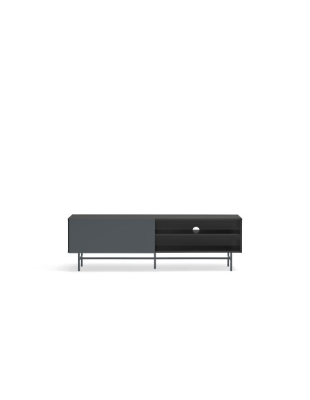 Mueble TV NUBE, Negro / Antracita - Teulat