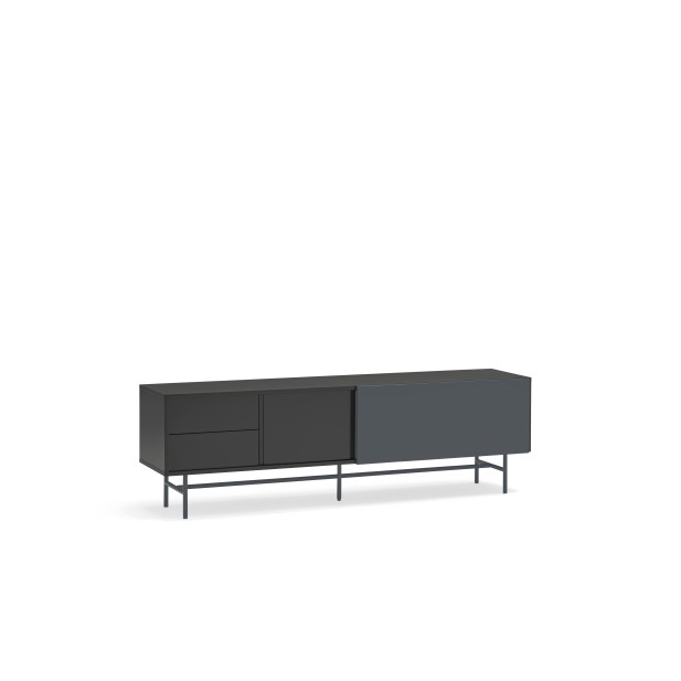 Mueble TV NUBE, Negro / Antracita -...
