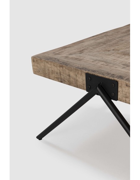 Mesa de Centro KERN, Mango Natural / Metal