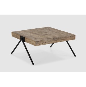 Mesa de Centro KERN, Mango Natural / Metal - Vackart