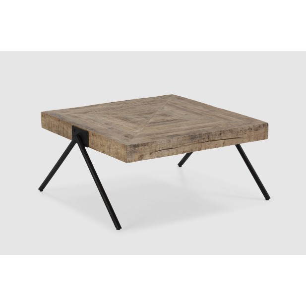 Mesa de Centro KERN, Mango Natural / Metal - Vackart