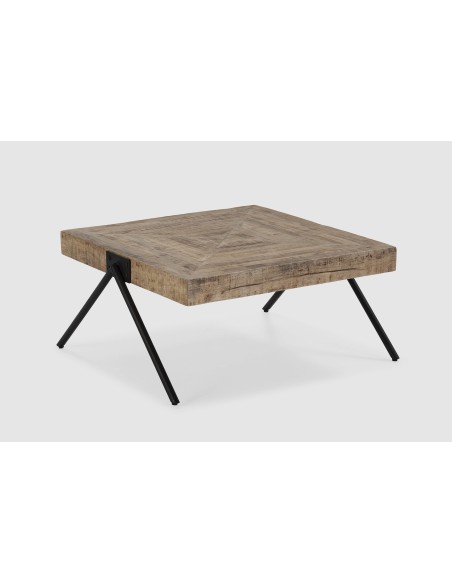 Mesa de Centro KERN, Mango Natural / Metal - Vackart