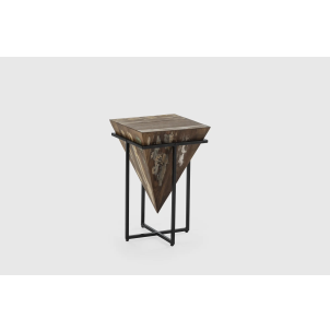 Mesa Auxiliar SPEJL 56 cm Alto, Madera Natural / Metal - Vackart