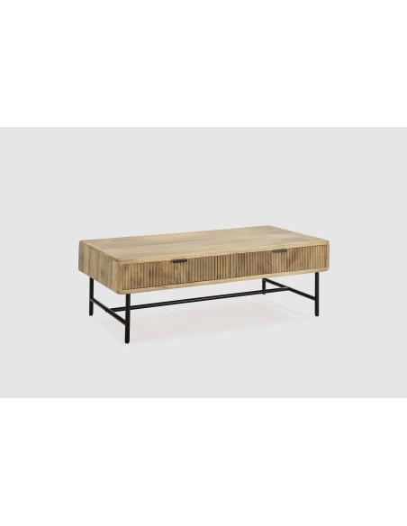 Mesa de Centro WAVY 120 cm, Mango Natural / Metal