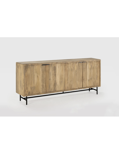 Aparador WAVY 190 cm, Mango Natural / Metal