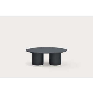 Mesa Centro Redonda TOTEM Ø110 cm, Gris Antracita - Teulat