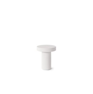 Mesa de Centro Ext. MIRKO Ø50 cm, Cemento Blanco - Vackart