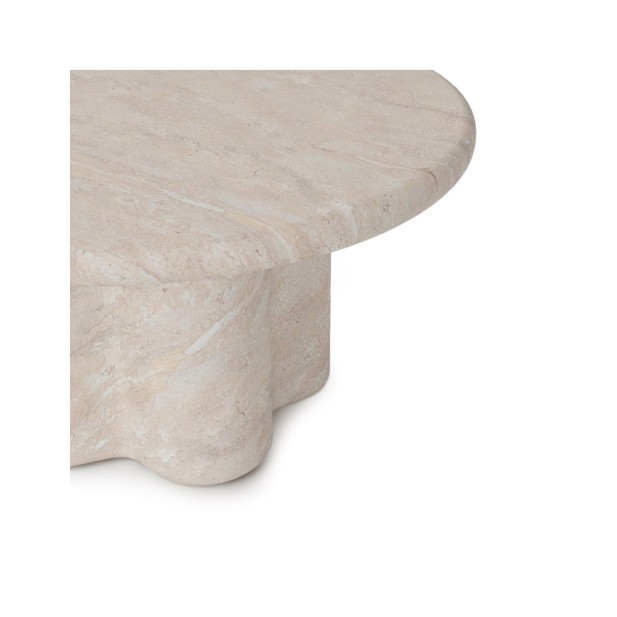 Mesa Centro LUIGI Mármol Travertino