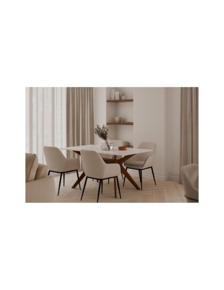 Mesa ELOISE 140 Creta / Nogal