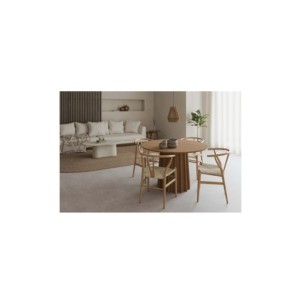 Mesa LORENZA Ø120, Roble