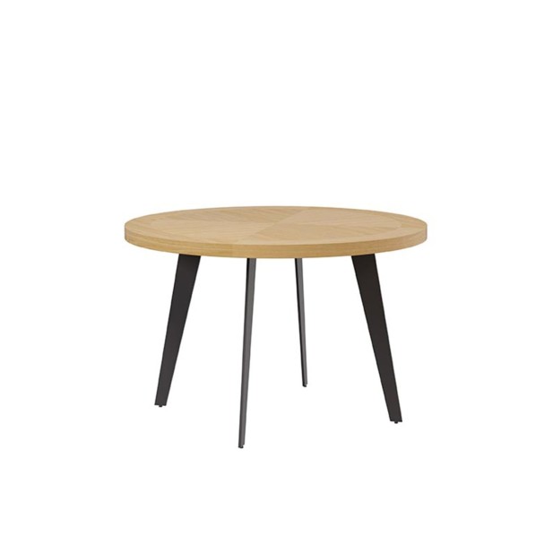 Mesa AMANDA Ø120, Roble-Negro