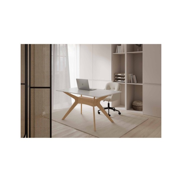 Mesa ELOISE 140 Creta / Roble