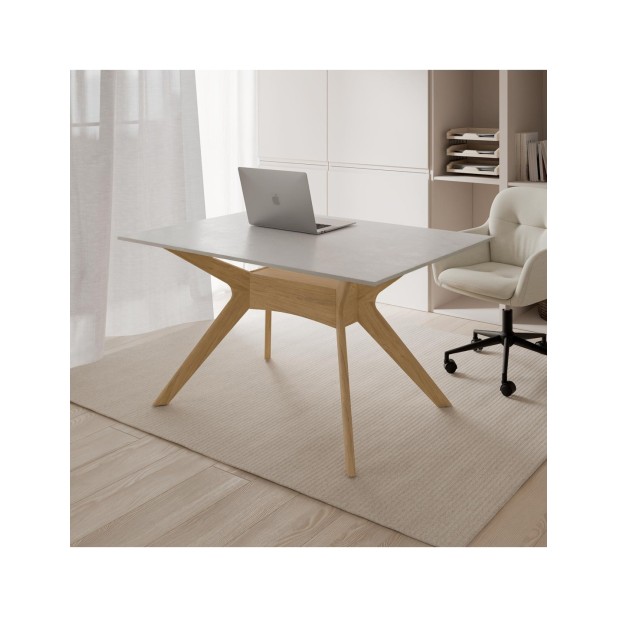 Mesa ELOISE 140 Creta / Roble