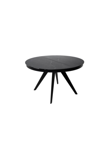 Mesa LUNA Ø130, Negro / Negro