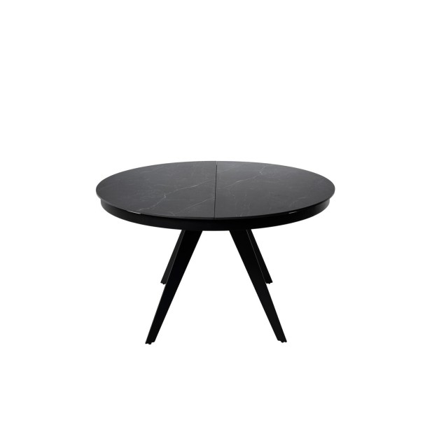 Mesa LUNA Ø130, Negro / Negro