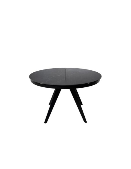 Mesa LUNA Ø130, Negro / Negro