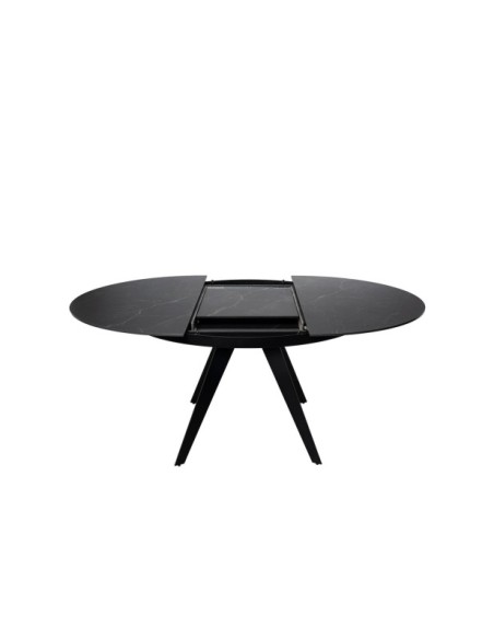 Mesa LUNA Ø130, Negro / Negro