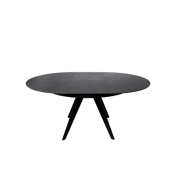 Mesa LUNA Ø130, Negro / Negro
