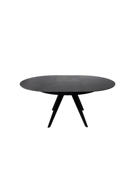 Mesa LUNA Ø130, Negro / Negro
