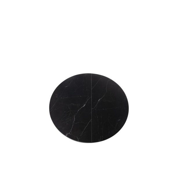 Mesa LUNA Ø130, Negro / Negro