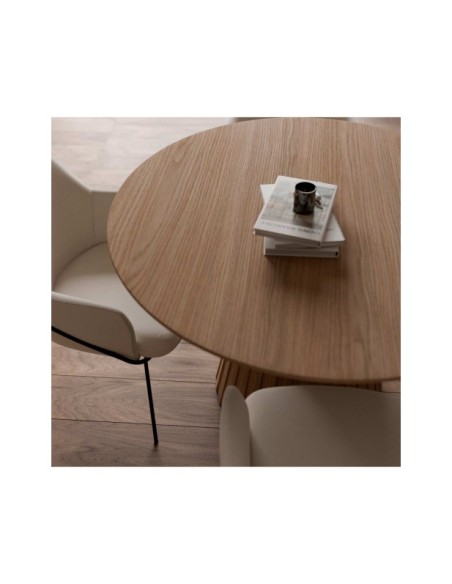 Mesa NAYLA Ø120, Roble