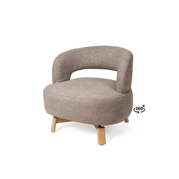 Butaca Giratoria BOGOTA Taupe