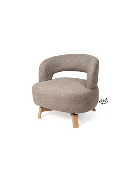Butaca Giratoria BOGOTA Taupe