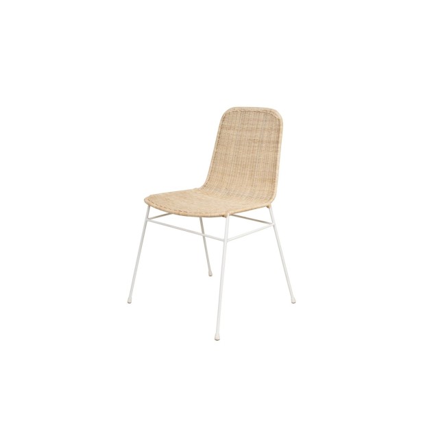 Silla COLETTE Natural / Blanco