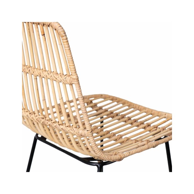 Silla LIONA Natural / Negro