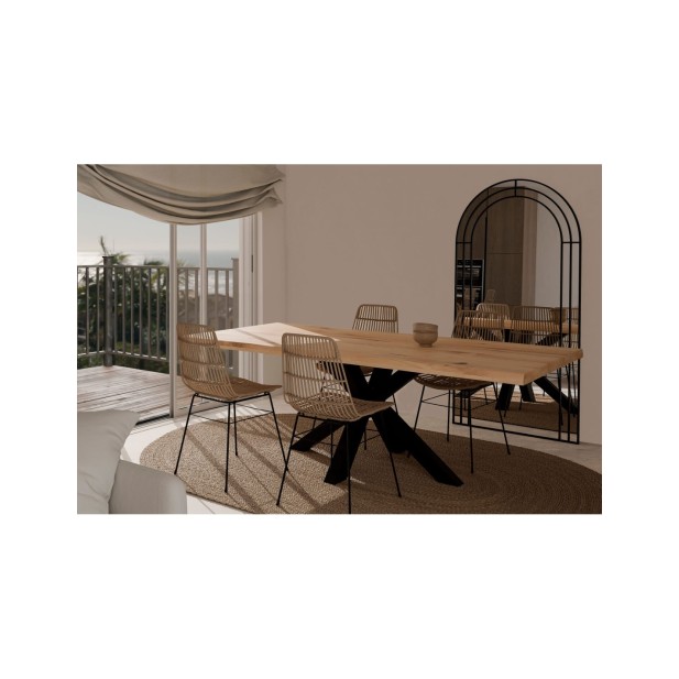 Silla LIONA Natural / Negro