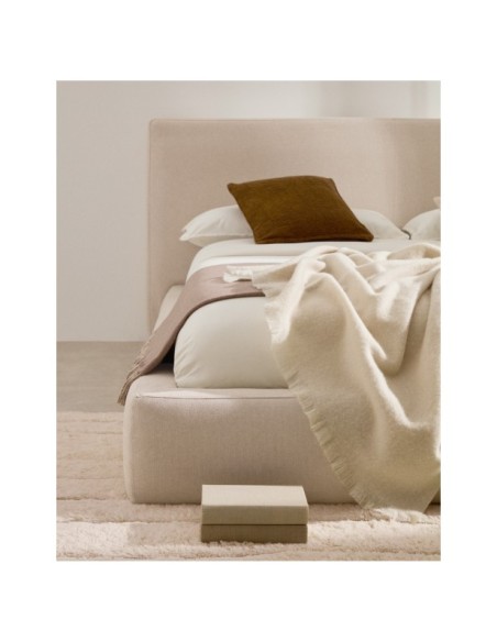 Cama desenfundable Blok crudo para colchón de 90 x 200 cm FSC Mix Credit - Kave Home