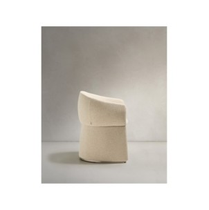 Silla Bosca de chenilla beige - Kave Home 2