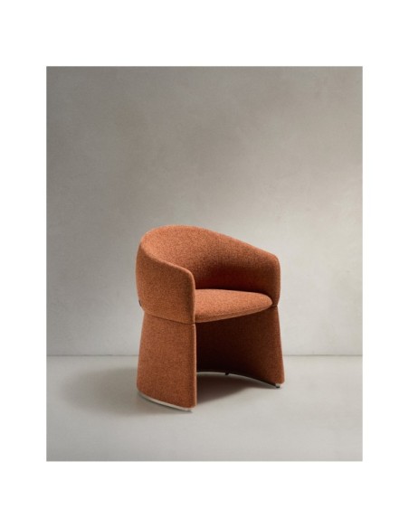 Silla Bosca de chenilla terracota - Kave Home