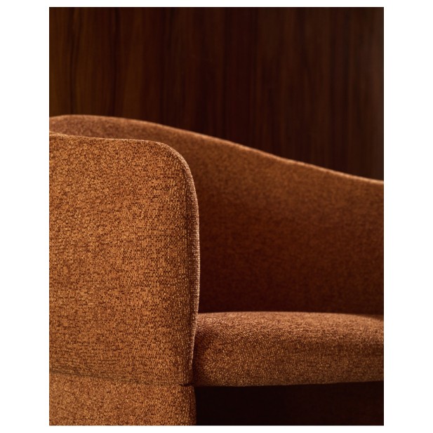 Silla Bosca de chenilla terracota -...