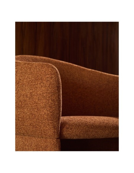 Silla Bosca de chenilla terracota - Kave Home