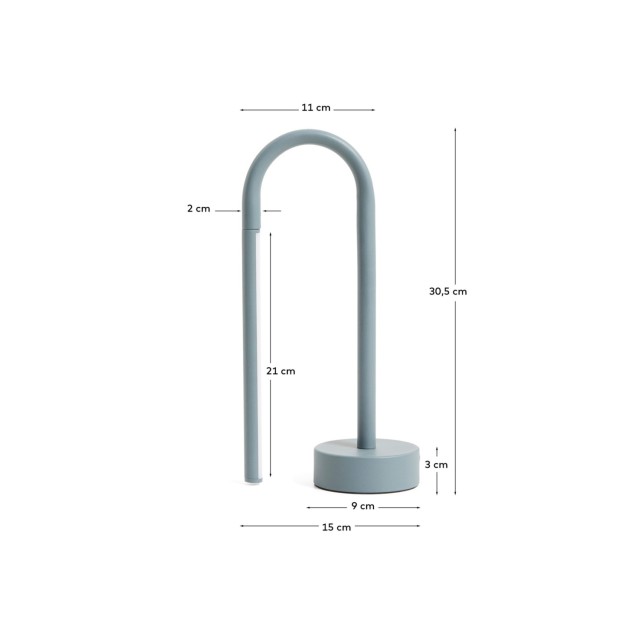 Lámpara de mesa portátil Bow de...