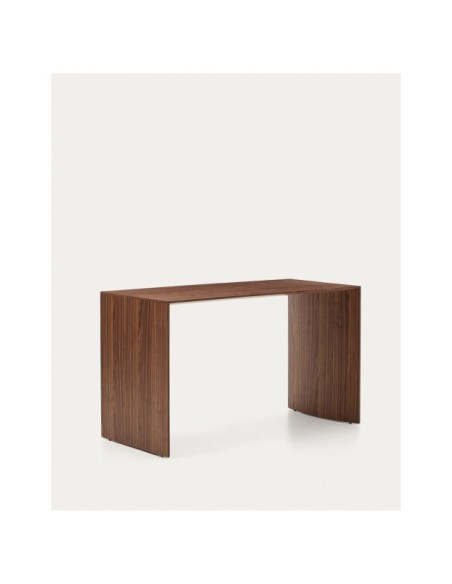 Mesa de trabajo Litto de chapa de nogal FSC Mix Credit 140 x 60 cm - Kave Home