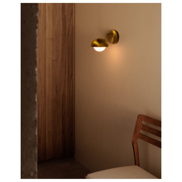 Aplique de pared Lonela de metal con...