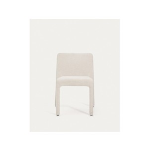 Silla apilable Loria de chenilla beige - Kave Home 2