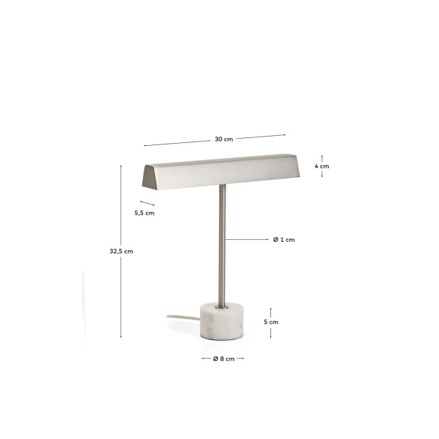 Lámpara de mesa Lynor de metal...