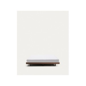 Base Norlen de chapa de nogal con acabado oscuro para...