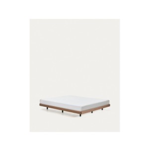 Base Norlen de chapa de nogal con acabado oscuro para... 2