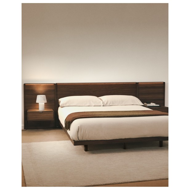 Cama Norlen con 2 mesitas de noche de...