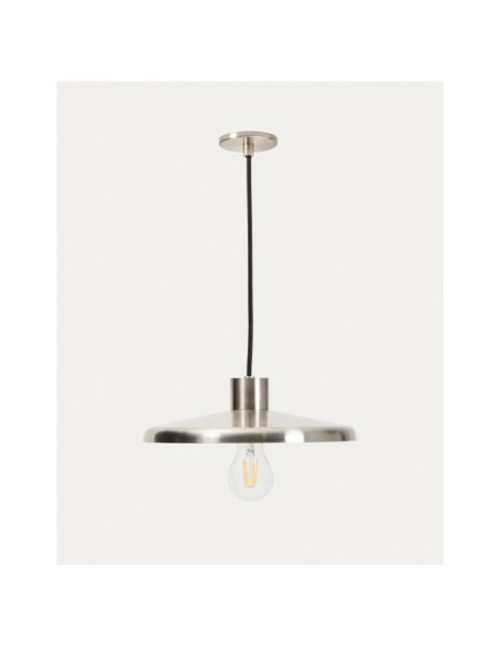 Lámpara de techo Nuvira de acero cepillado gris claro - Kave Home