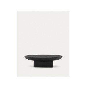 Mesa de centro Ovak de madera maciza de acacia con...