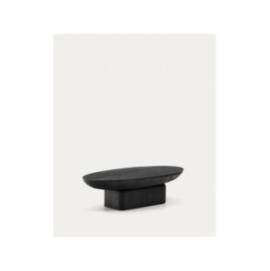 Mesa de centro Ovak de madera maciza de acacia con... 2