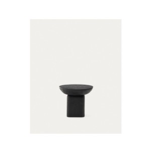 Mesa auxiliar Ovak de madera maciza de acacia con acabado...