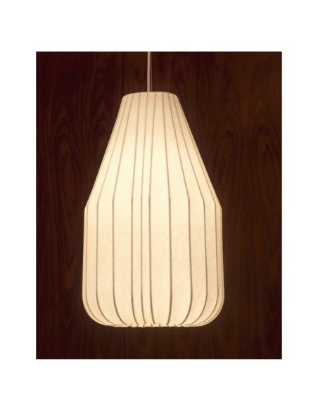 Lámpara de techo Somar de fibras sintéticas y varillas de acero Ø30 cm - Kave Home