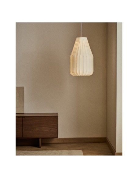 Lámpara de techo Somar de fibras sintéticas y varillas de acero Ø30 cm - Kave Home