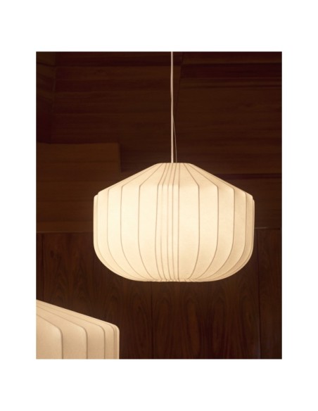 Lámpara de techo Somar de fibras sintéticas y varillas de acero Ø51 cm - Kave Home